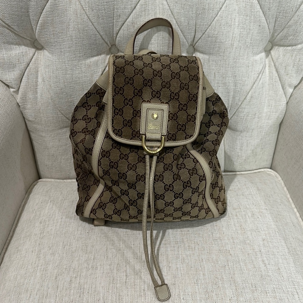 Gucci Backpack Tan/Brown PreLoved